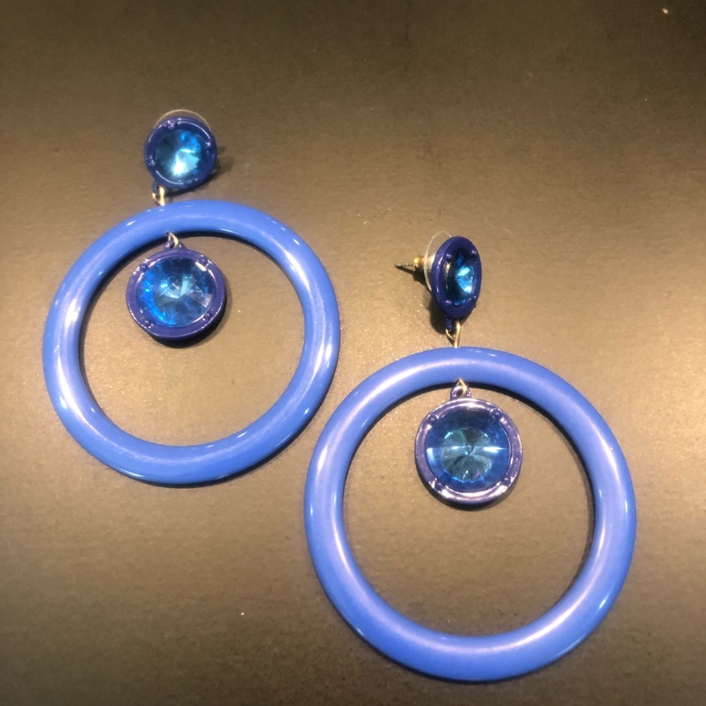 Blue dangle earrings